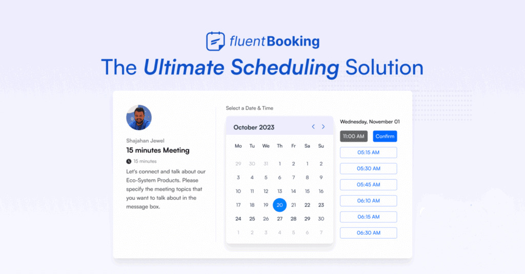 Fluent Booking Pro plugin