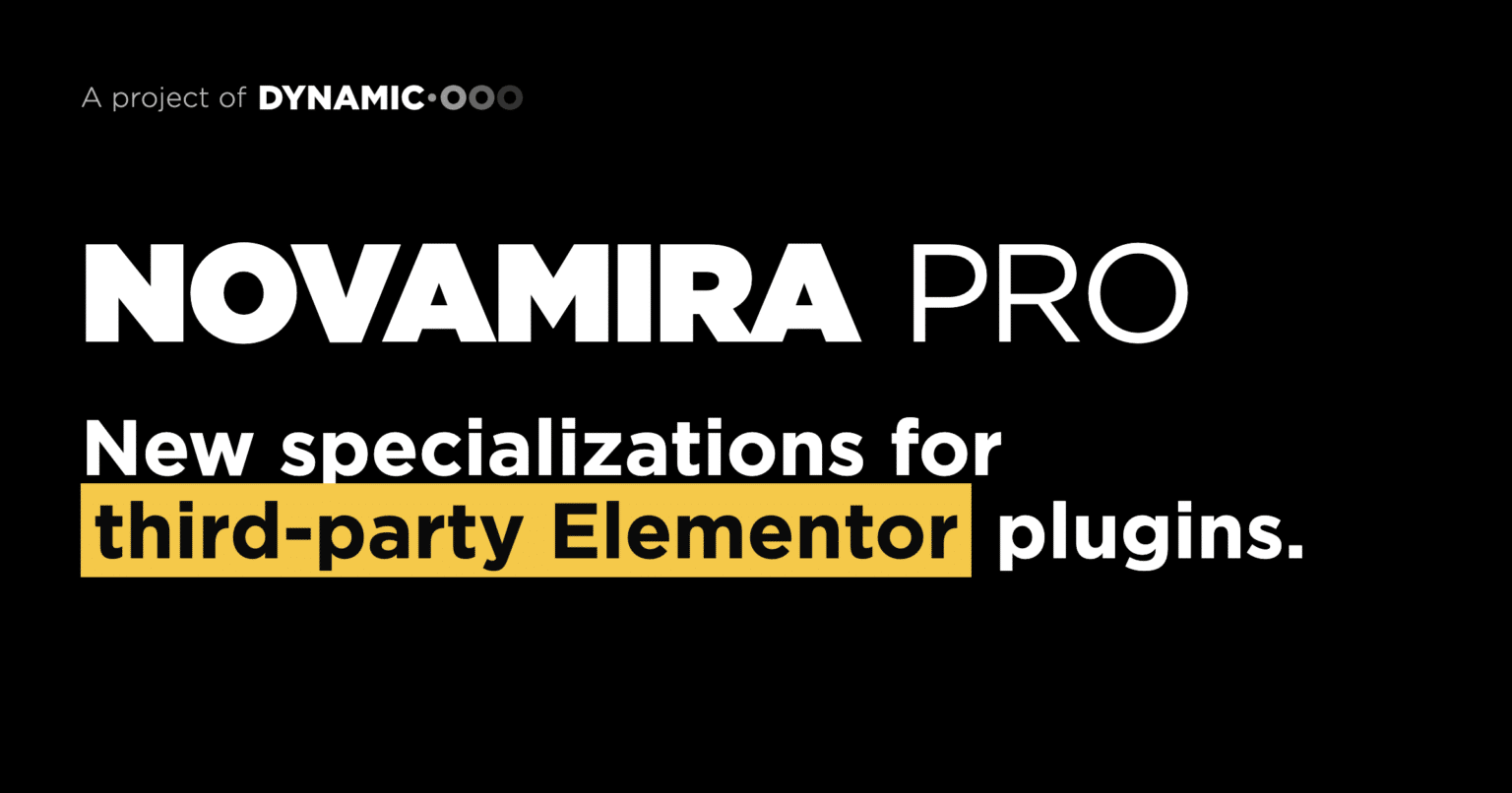 Novamira Pro 1.10.0: especializaciones de add-ons de Elementor